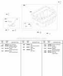 Oil Pan Diagram and Parts List for 522447-0105-E2  Briggs and Stratton Engine